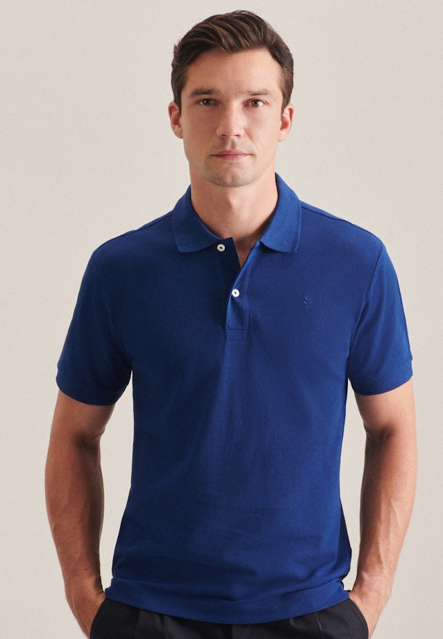 Slim Polo Uni in Dunkelblau |  Seidensticker Onlineshop