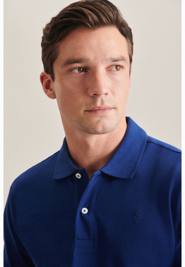 Slim Polo Uni in Dunkelblau |  Seidensticker Onlineshop