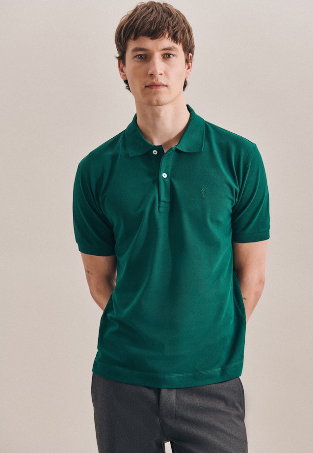 Kraag Polo in Groen |  Seidensticker Onlineshop