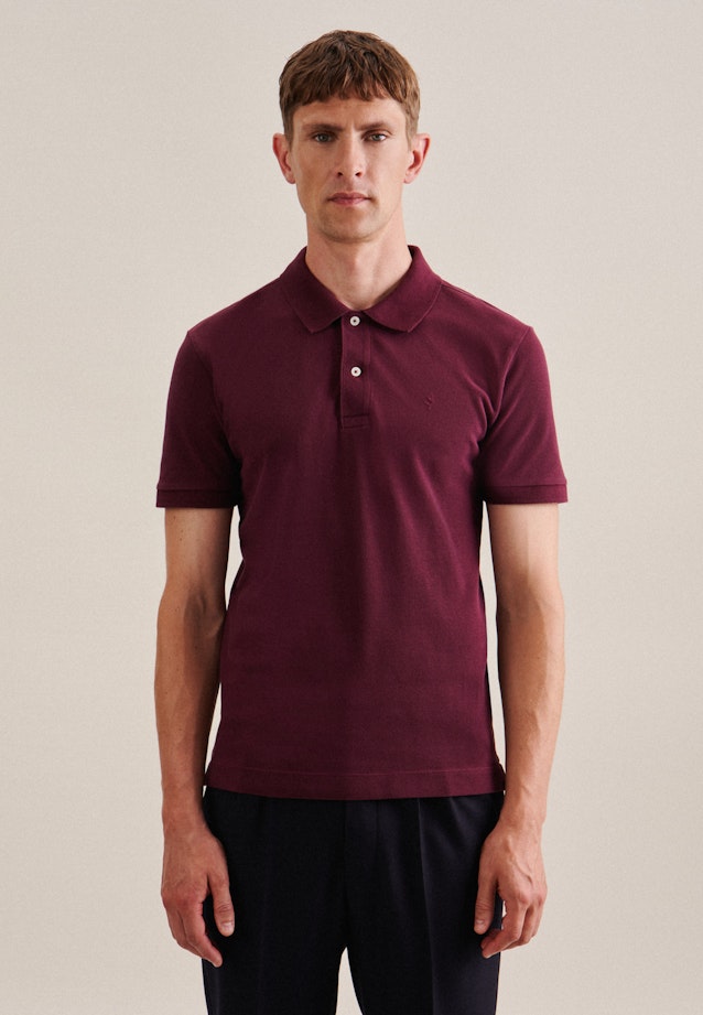 Collar Polo-Shirt in Rot |  Seidensticker Onlineshop
