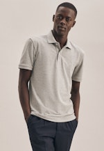 Slim Polo Uni in Grau |  Seidensticker Onlineshop