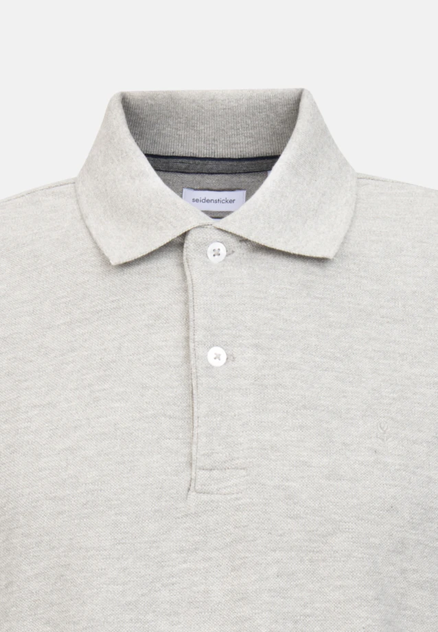 Slim Polo Uni in Gris |  Seidensticker Onlineshop
