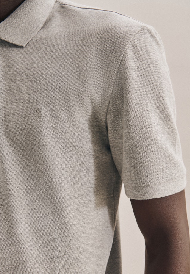 Kragen Polo Slim in Grau |  Seidensticker Onlineshop