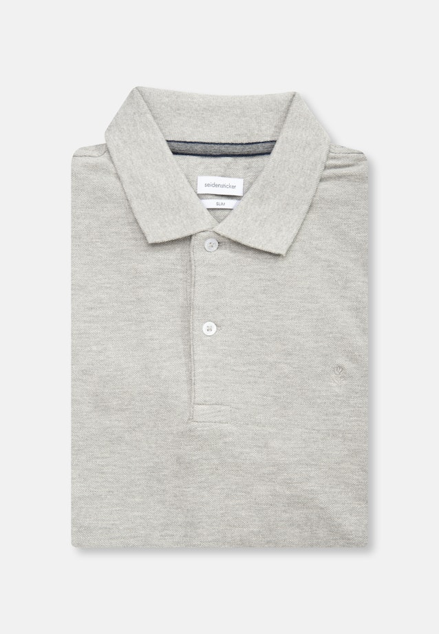 Slim Polo Uni in Grau |  Seidensticker Onlineshop