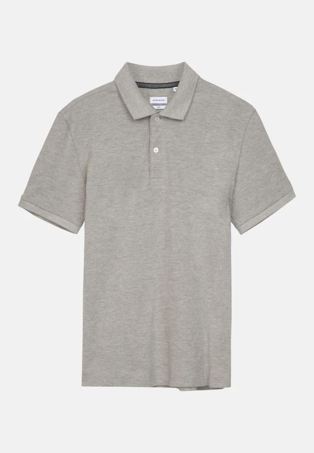Slim Polo Uni in Gris |  Seidensticker Onlineshop