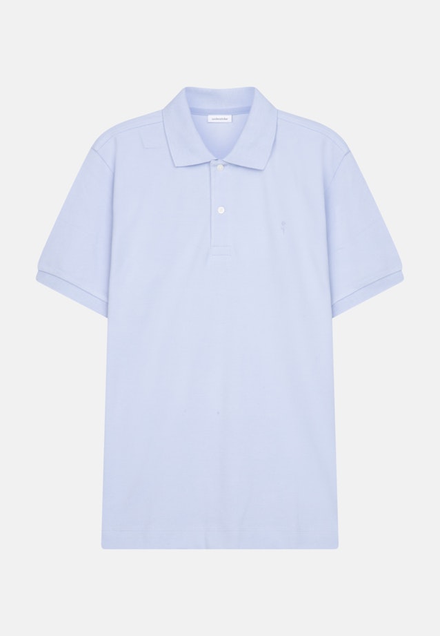 Polo Slim Manche Courte Polo Kragen in Bleu Clair |  Seidensticker Onlineshop