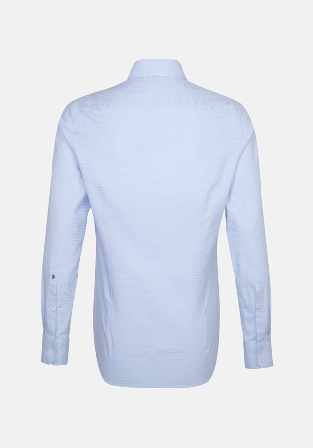 Shaped Oxfordhemd Druck in Hellblau | Seidensticker Onlineshop
