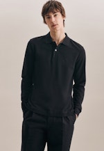 Collar Polo-Shirt in Black |  Seidensticker Onlineshop