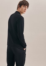 Shaped Polo-Shirt Uni in Black |  Seidensticker Onlineshop