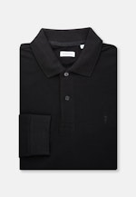 Shaped Polo-Shirt Uni in Black |  Seidensticker Onlineshop