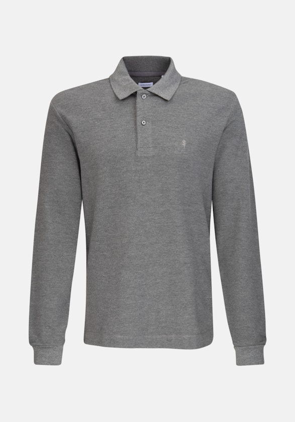 Kraag Polo-Shirt in Grijs |  Seidensticker Onlineshop