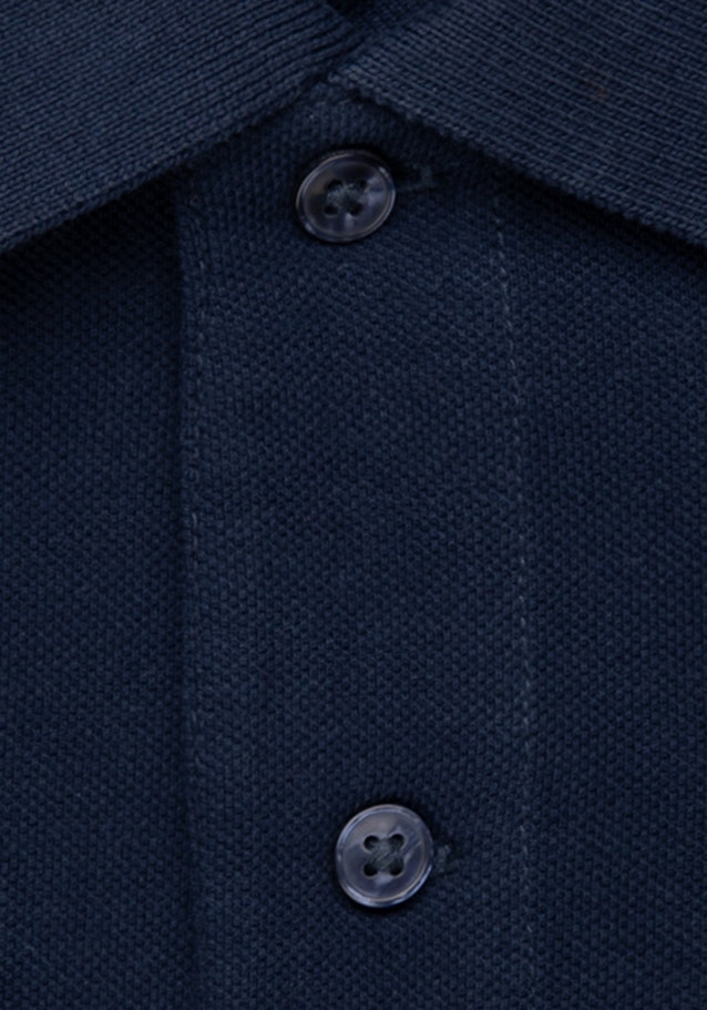 Polo Shaped Manche Longue in Bleu Foncé |  Seidensticker Onlineshop