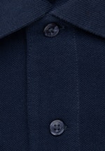 Gerader Schnitt (Normal-Fit) Polo-Shirt Uni in Dunkelblau |  Seidensticker Onlineshop