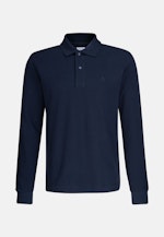 Gerader Schnitt (Normal-Fit) Polo-Shirt Uni in Dunkelblau |  Seidensticker Onlineshop