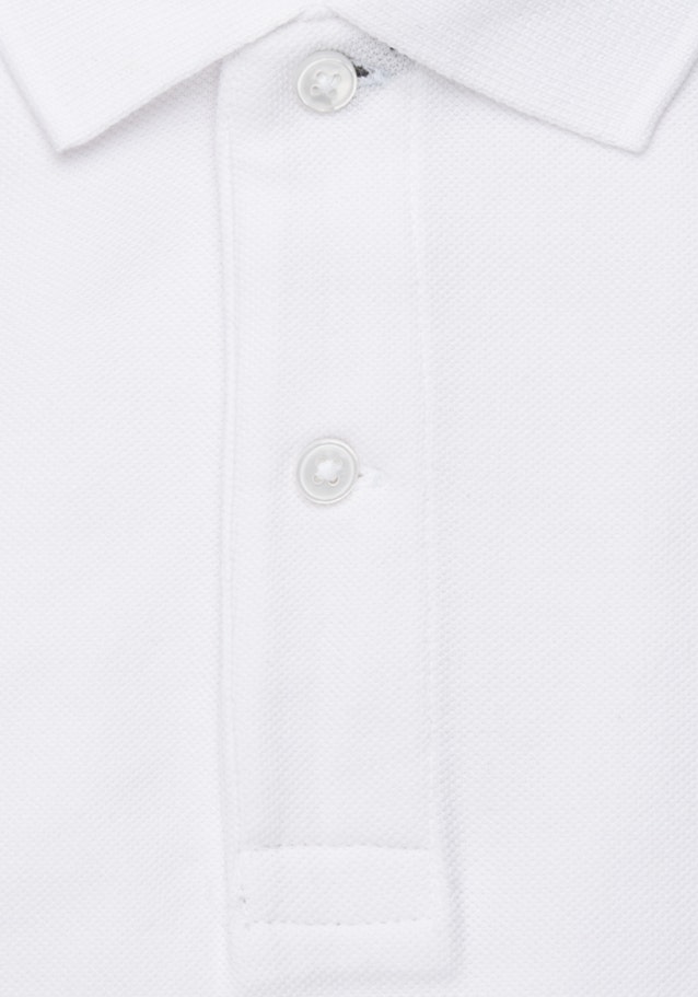 Polo Shaped Manche Longue in Blanc |  Seidensticker Onlineshop