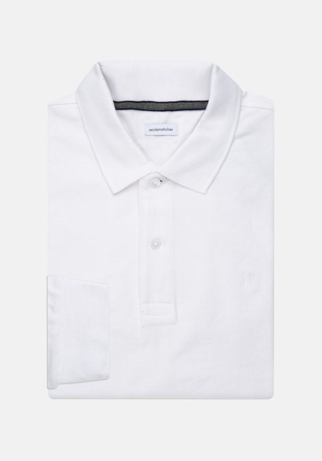 Kraag Polo-Shirt in Wit |  Seidensticker Onlineshop