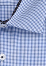 Shaped Business Shirt Check in Light Blue |  Seidensticker Onlineshop