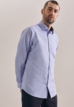 Shaped Business Shirt Check in Light Blue |  Seidensticker Onlineshop