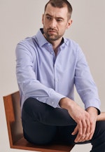 Shaped Business Shirt Check in Light Blue |  Seidensticker Onlineshop