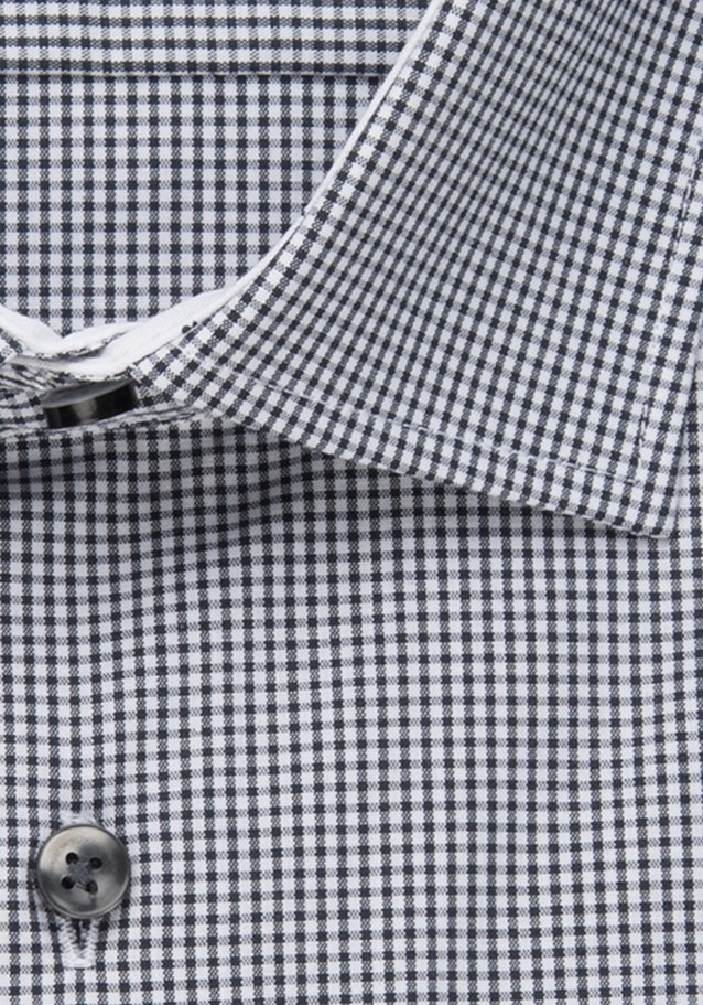 Bügelfreies Popeline Business Hemd in Shaped mit Kentkragen in Grau |  Seidensticker Onlineshop