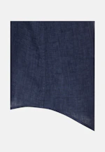 Shaped Linen shirt Plain in Dark Blue |  Seidensticker Onlineshop