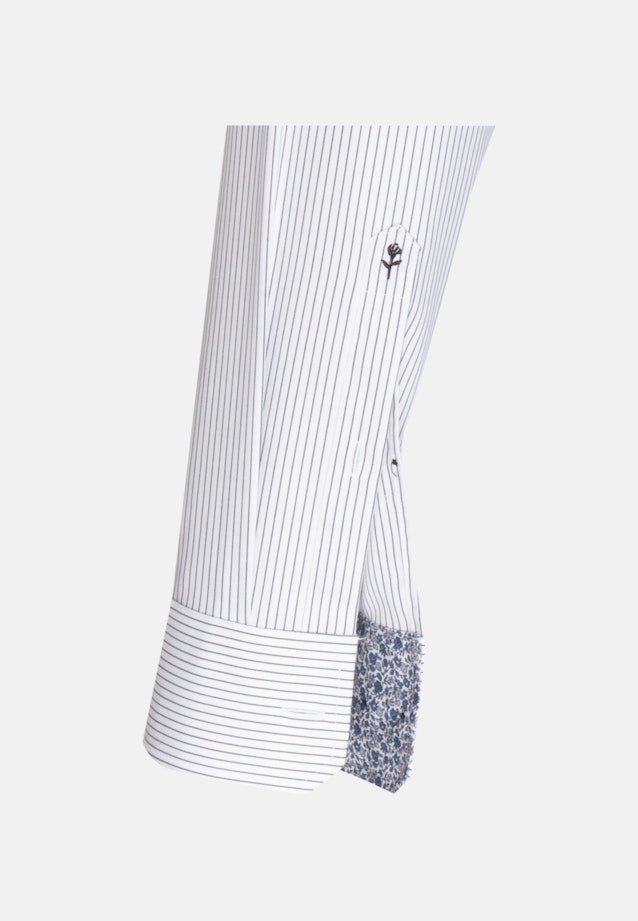 Regular Oxfordhemd Streifen in Dunkelblau |  Seidensticker Onlineshop