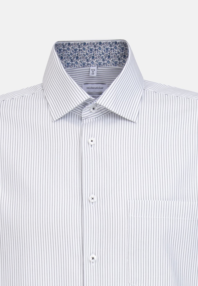 Regular Oxfordhemd Streifen in Dunkelblau |  Seidensticker Onlineshop