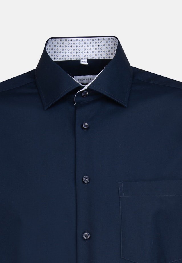 Regular Business Hemd Uni in Dunkelblau |  Seidensticker Onlineshop