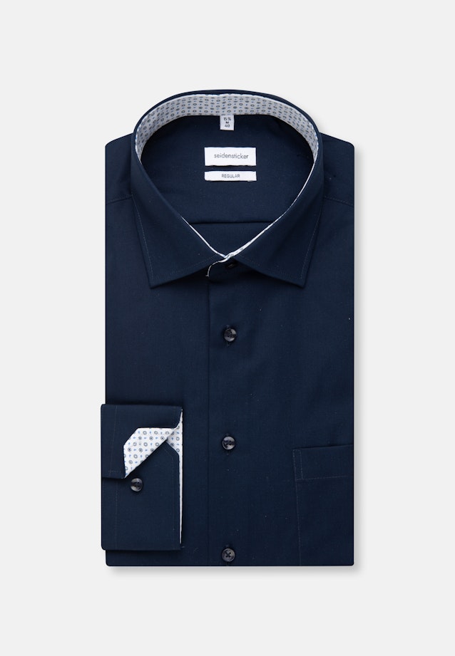 Regular Business Hemd Uni in Dunkelblau |  Seidensticker Onlineshop