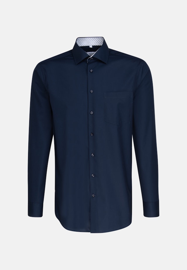 Regular Business Hemd Uni in Dunkelblau |  Seidensticker Onlineshop