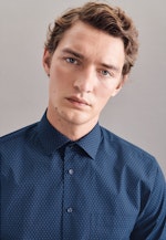 Regular Business Hemd Print in Hellblau |  Seidensticker Onlineshop