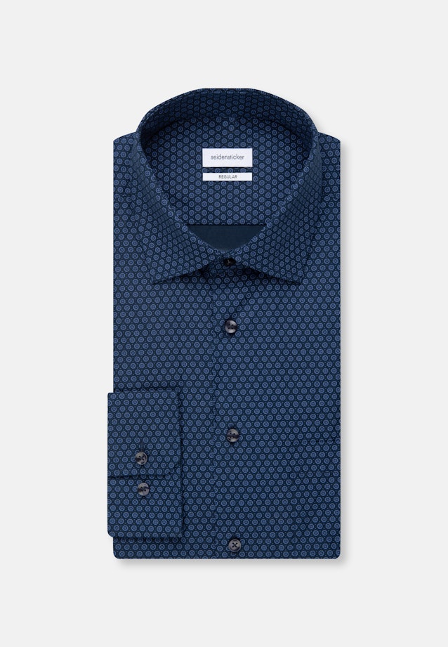 Regular Business Hemd Print in Hellblau |  Seidensticker Onlineshop