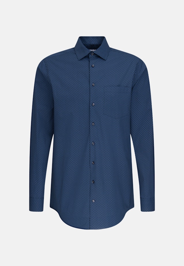 Regular Business Hemd Print in Hellblau |  Seidensticker Onlineshop