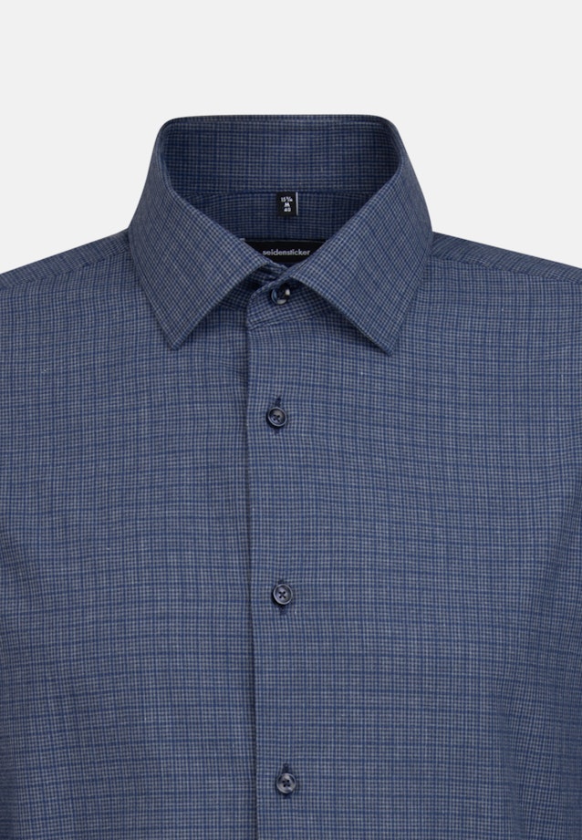X-Slim Business Hemd Karo in Dunkelblau |  Seidensticker Onlineshop