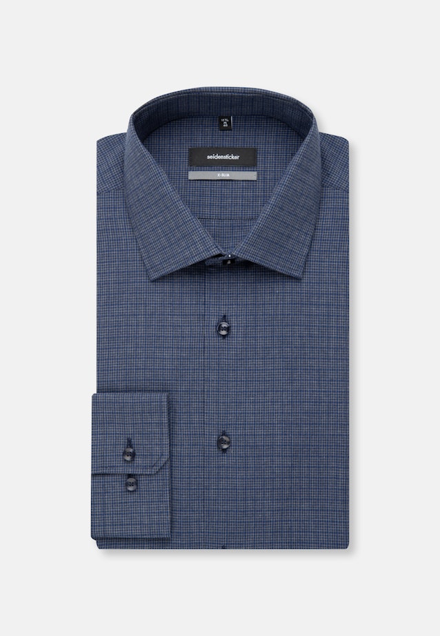 X-Slim Business Hemd Karo in Dunkelblau |  Seidensticker Onlineshop