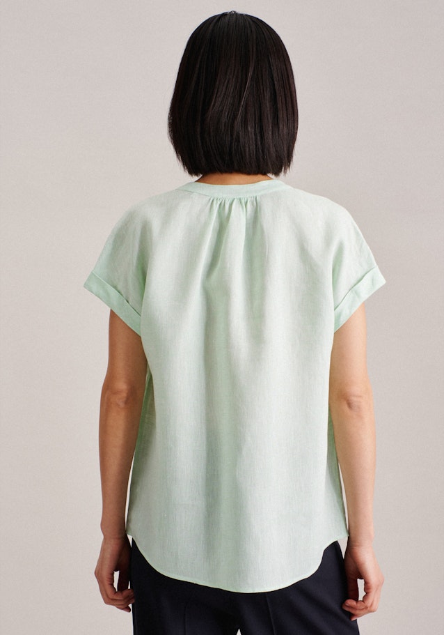 Oversized Hemdbluse Uni in Türkis | Seidensticker Onlineshop