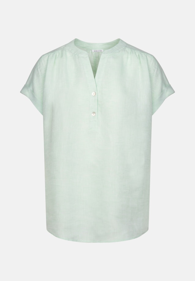 Short sleeve Linen Shirt Blouse in Turquoise |  Seidensticker Onlineshop