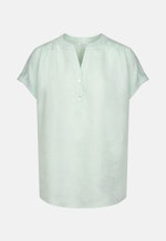 Short sleeve Linen Shirt Blouse in Turquoise |  Seidensticker Onlineshop