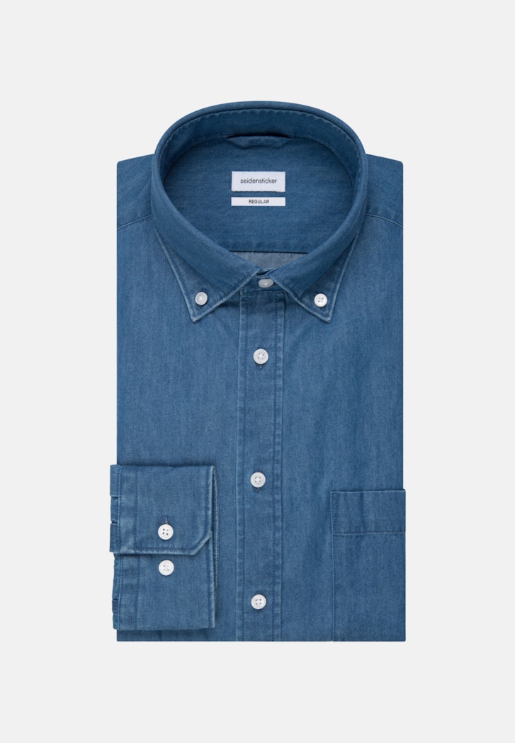 denim shirt button down collar