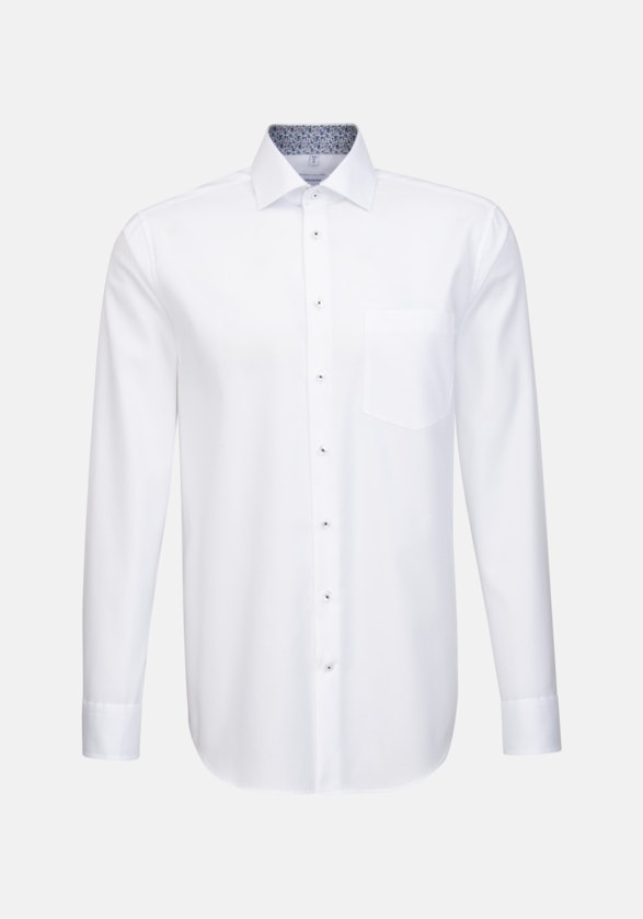 Non-iron Oxfordhemd in Regular with Kentkraag in Wit |  Seidensticker Onlineshop