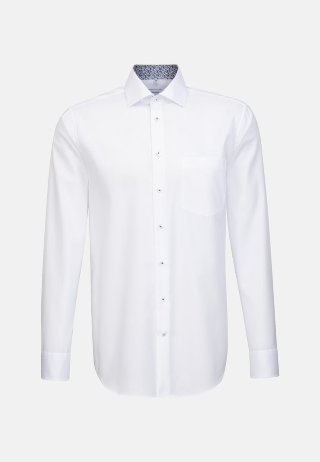 Regular Oxford shirt Plain in White |  Seidensticker Onlineshop