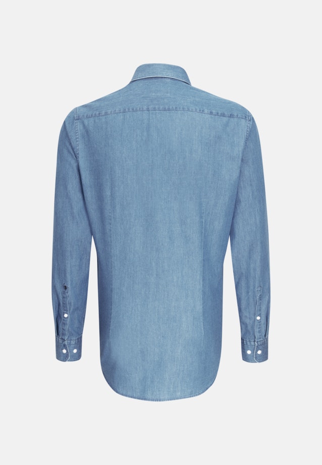 Slim Denimhemd Uni in Hellblau |  Seidensticker Onlineshop
