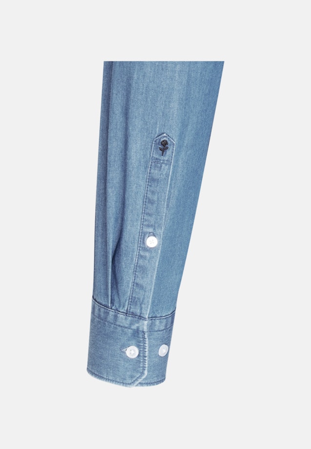 Slim Denimhemd Uni in Hellblau |  Seidensticker Onlineshop