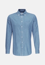 Slim Denimhemd Uni in Hellblau |  Seidensticker Onlineshop