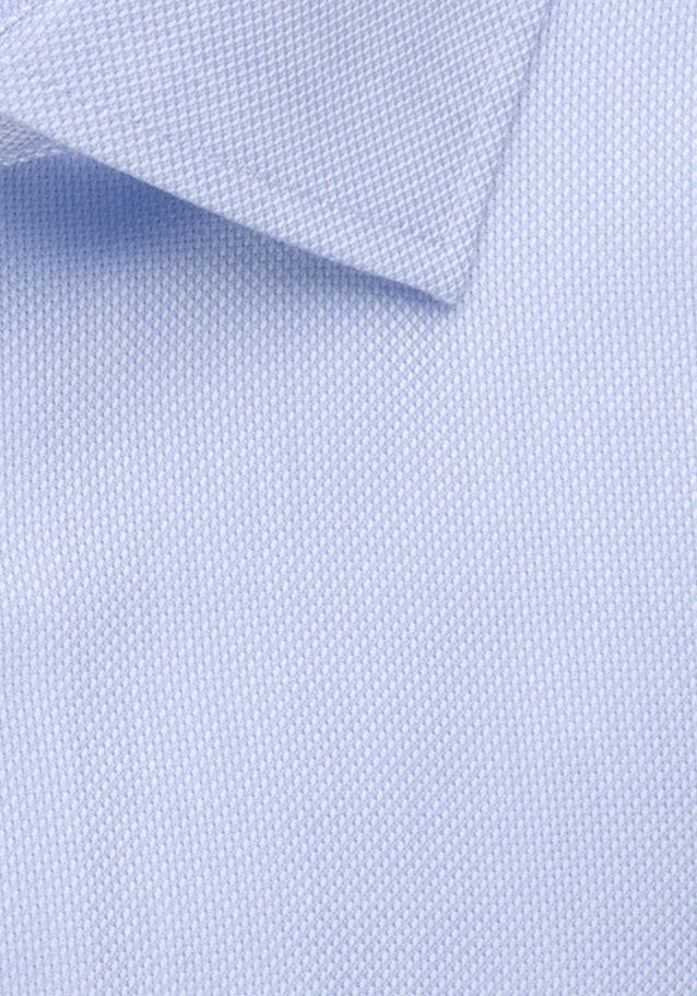 Bügelfreies Struktur Kurzarm Business Hemd in Shaped mit Kentkragen in Hellblau |  Seidensticker Onlineshop