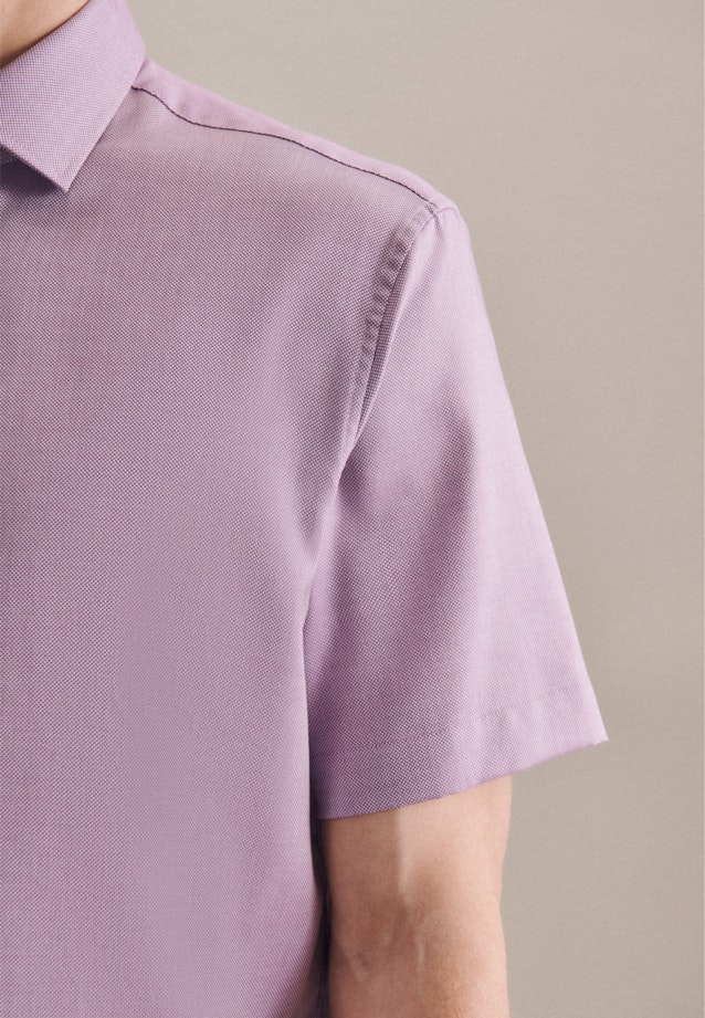 Shaped Business Shirt Plain in Purple |  Seidensticker Onlineshop