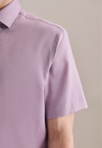 Shaped Business Shirt Plain in Purple |  Seidensticker Onlineshop