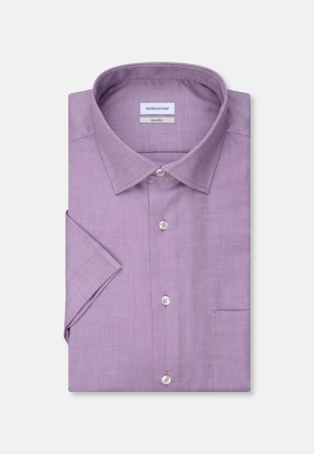 Shaped Business Shirt Plain in Purple |  Seidensticker Onlineshop