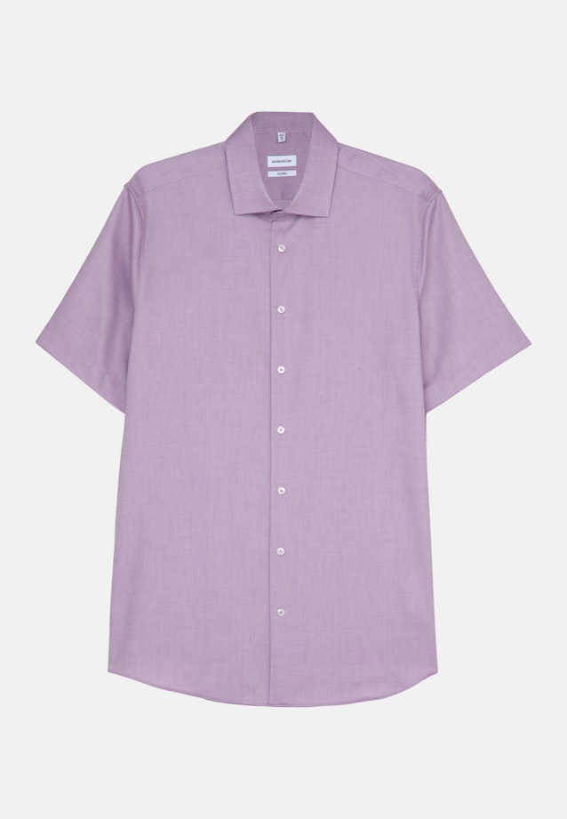 Shaped Business Shirt Plain in Purple |  Seidensticker Onlineshop