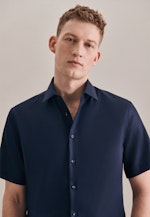 Slim Business Hemd Uni in Dunkelblau |  Seidensticker Onlineshop